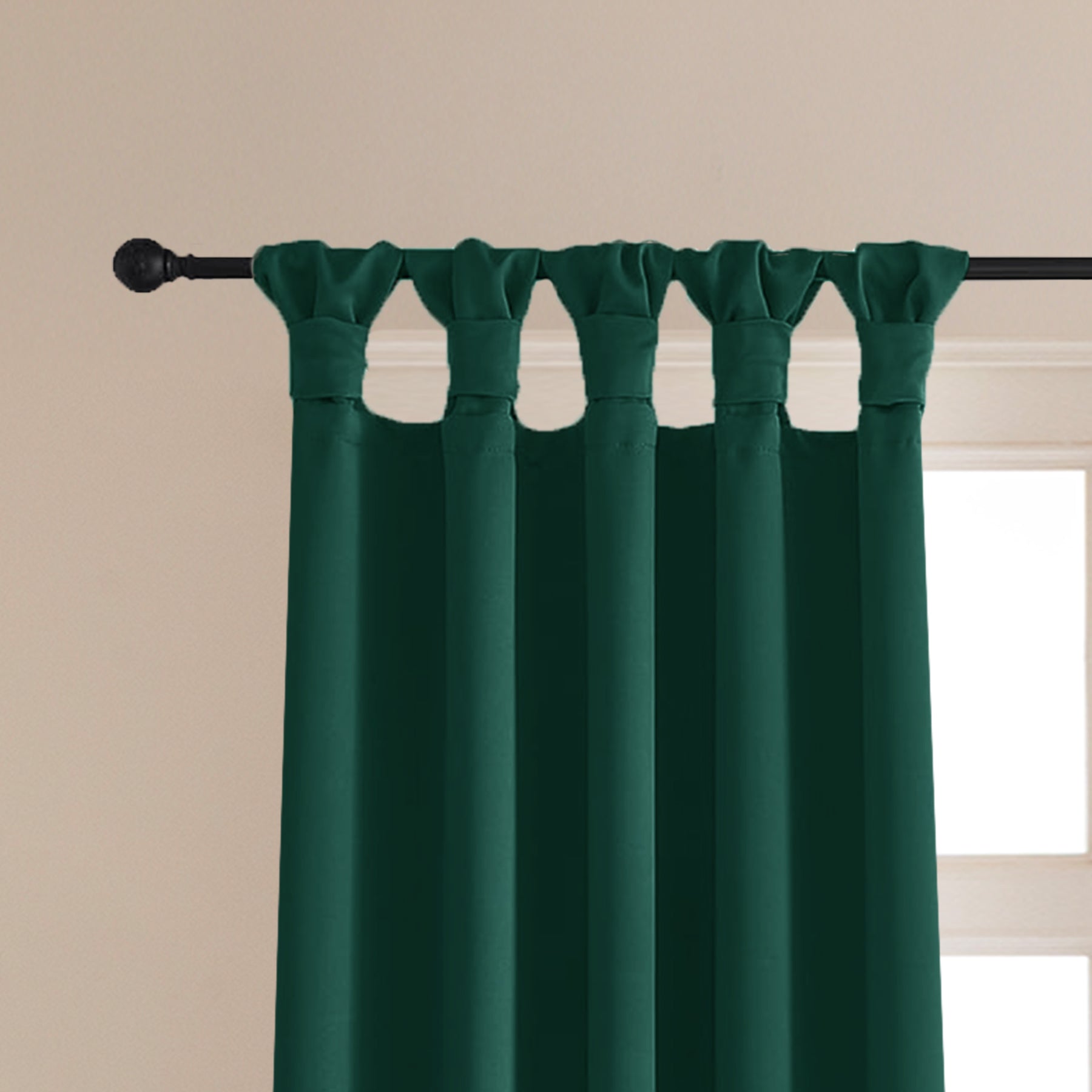Fort Essential - Twist Tap Top Blackout Curtain (Rama Green)