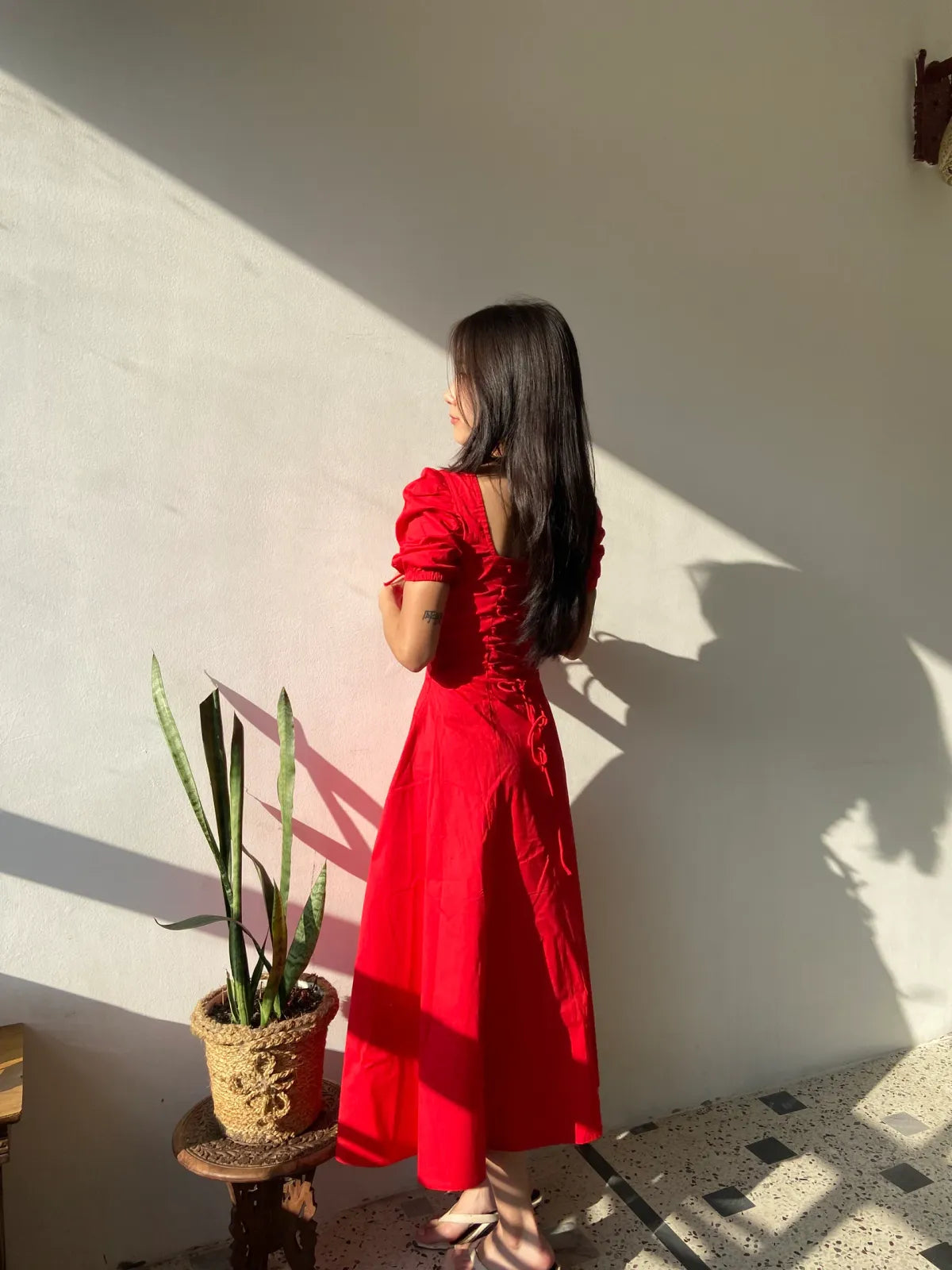 Red Bustier Sundress