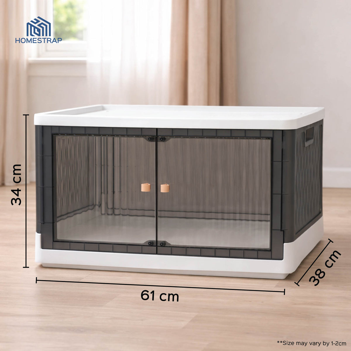 Rollin Stacker / Foldable Storage Box with Wheels (Large)
