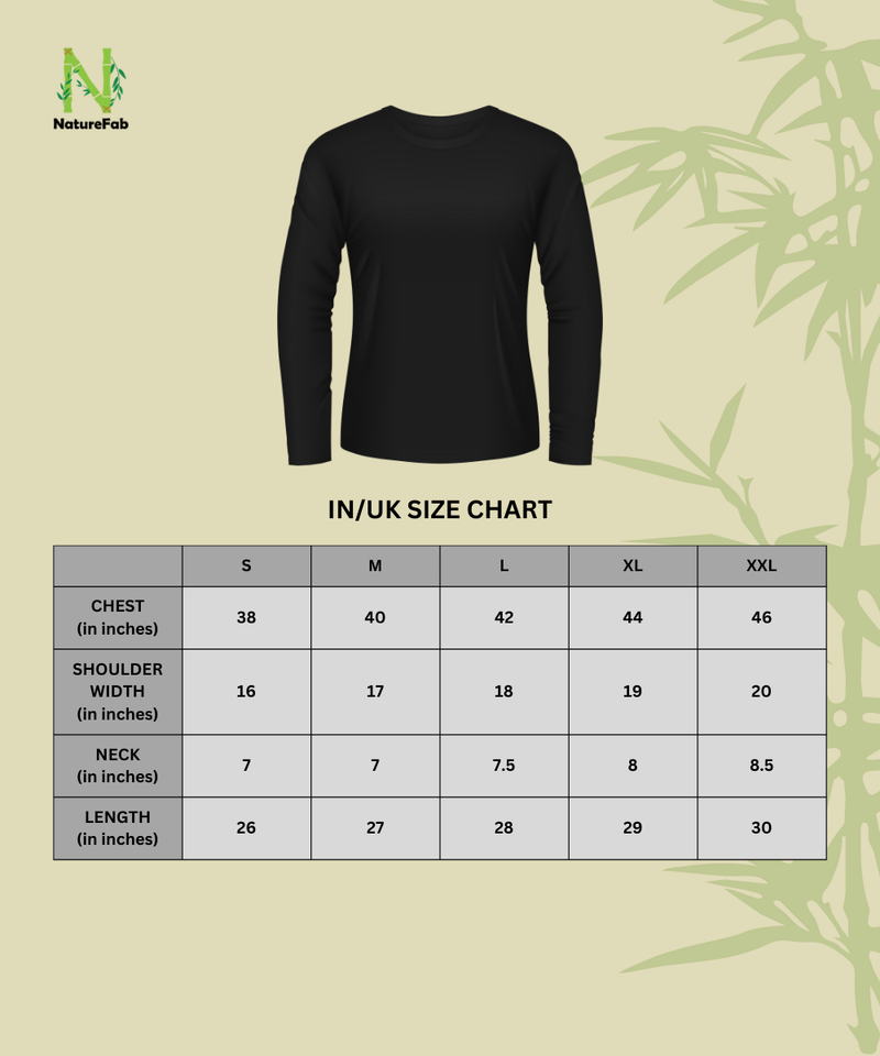 Naturefab Men's Organic Bamboo Full sleeve Tshirt Maroon-3