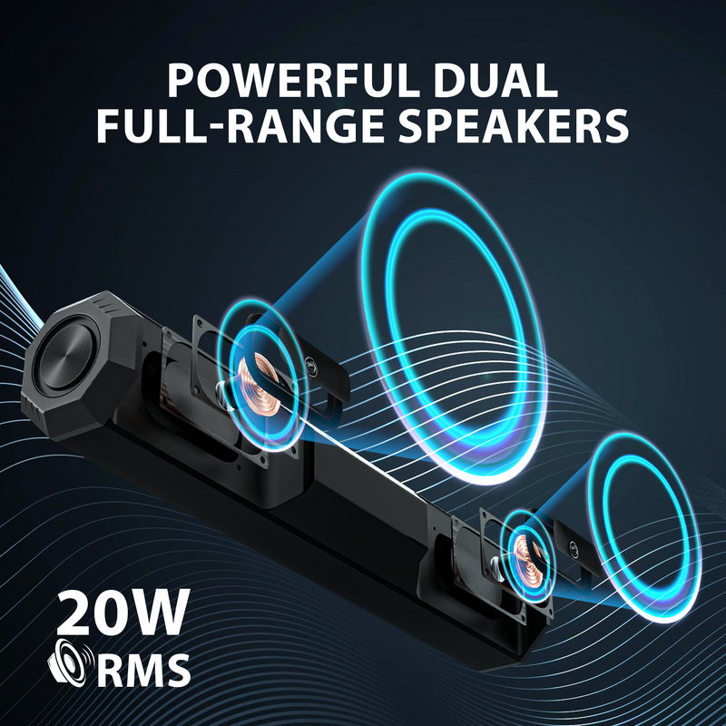 SBA20+ 20W Wireless Bluetooth Soundbar-3