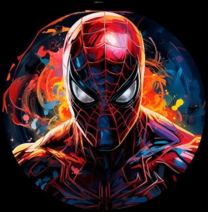 Spider Hero Neon Glow Wall Art – LED Anime Superhero Light Sign | Neon Signs India — Image 3