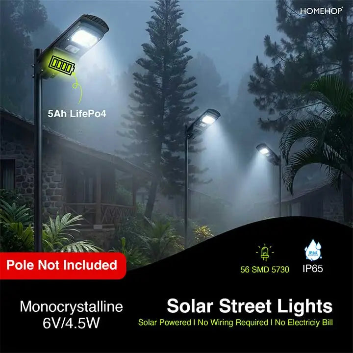 Solar Light For Street Outdoor Waterproof With Motion Sensor For Home, Village ( Remote, 50W )