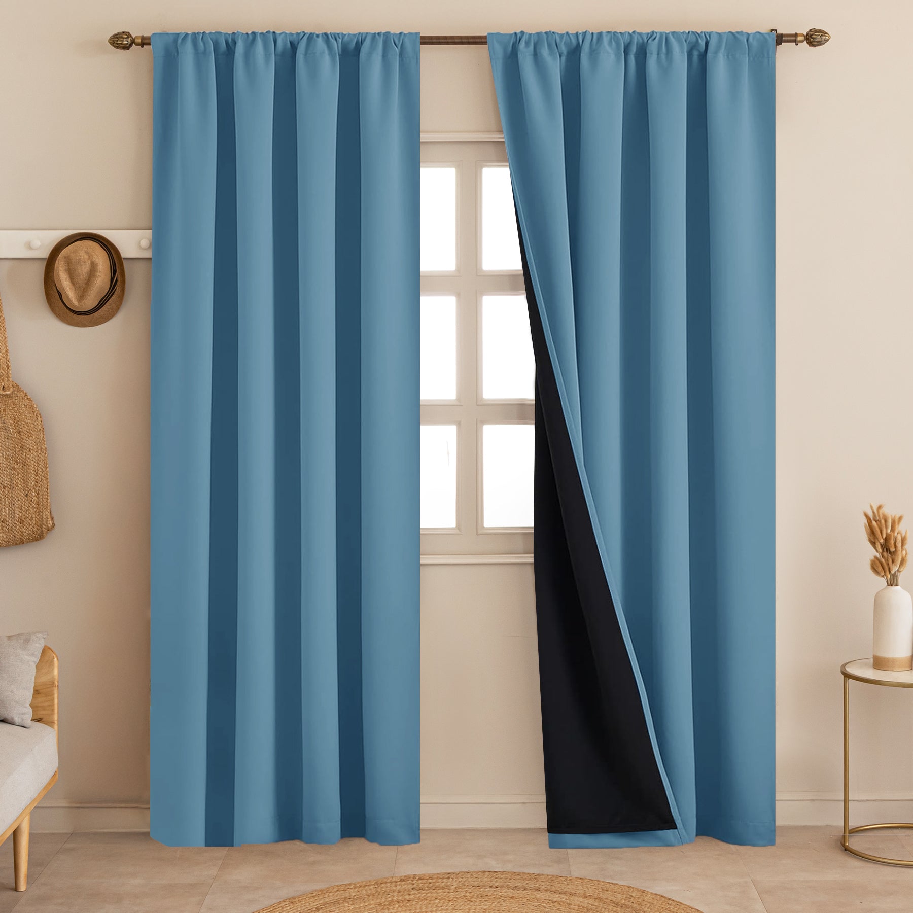Fort Essential - Black Backing Blackout Curtain-1