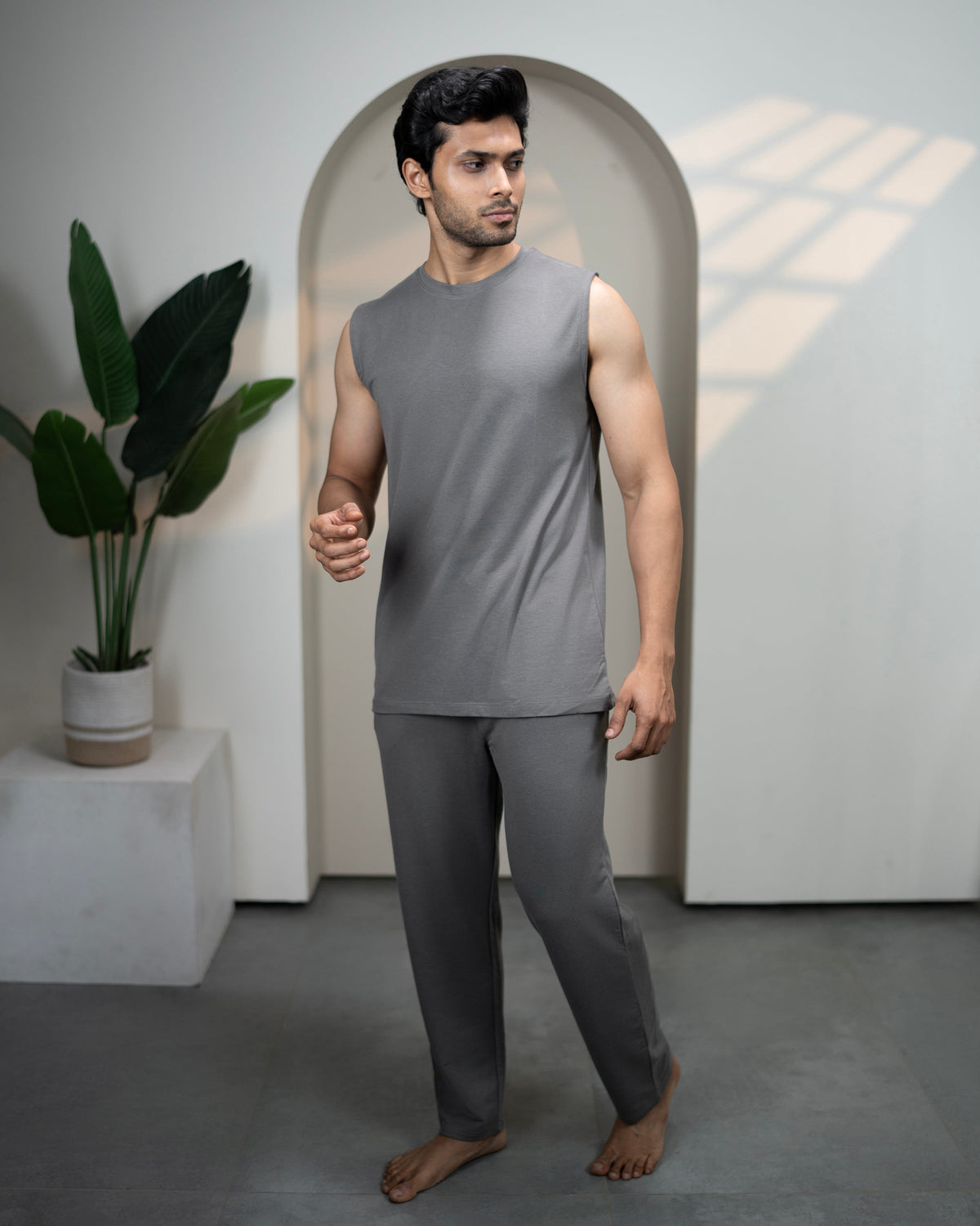 Urbanite Bamboo Pant  (Stone Grey)