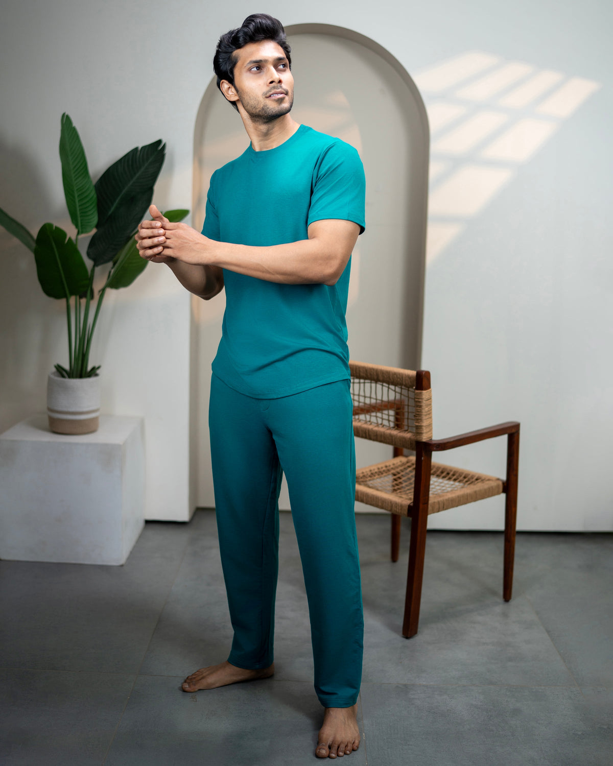 Urbanite Bamboo Pant  (Teal Green)
