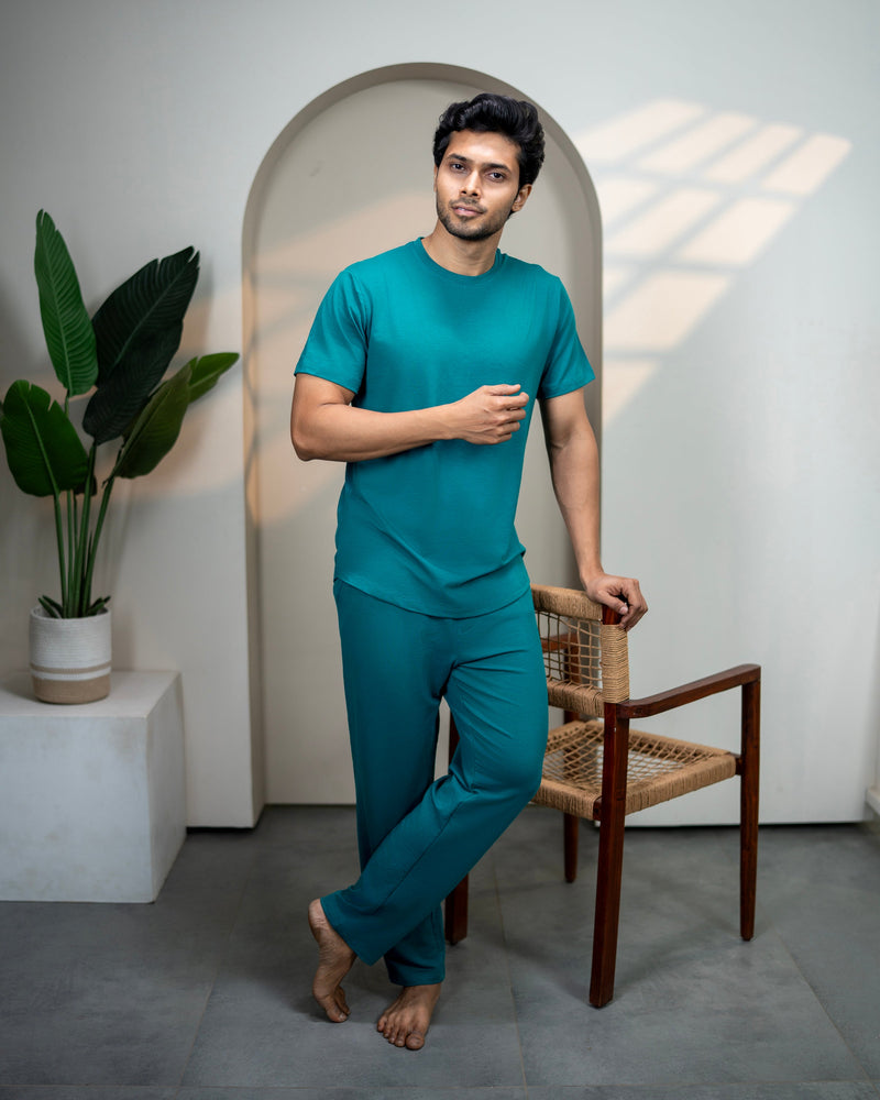 Urbanite Bamboo Pant  (Teal Green)