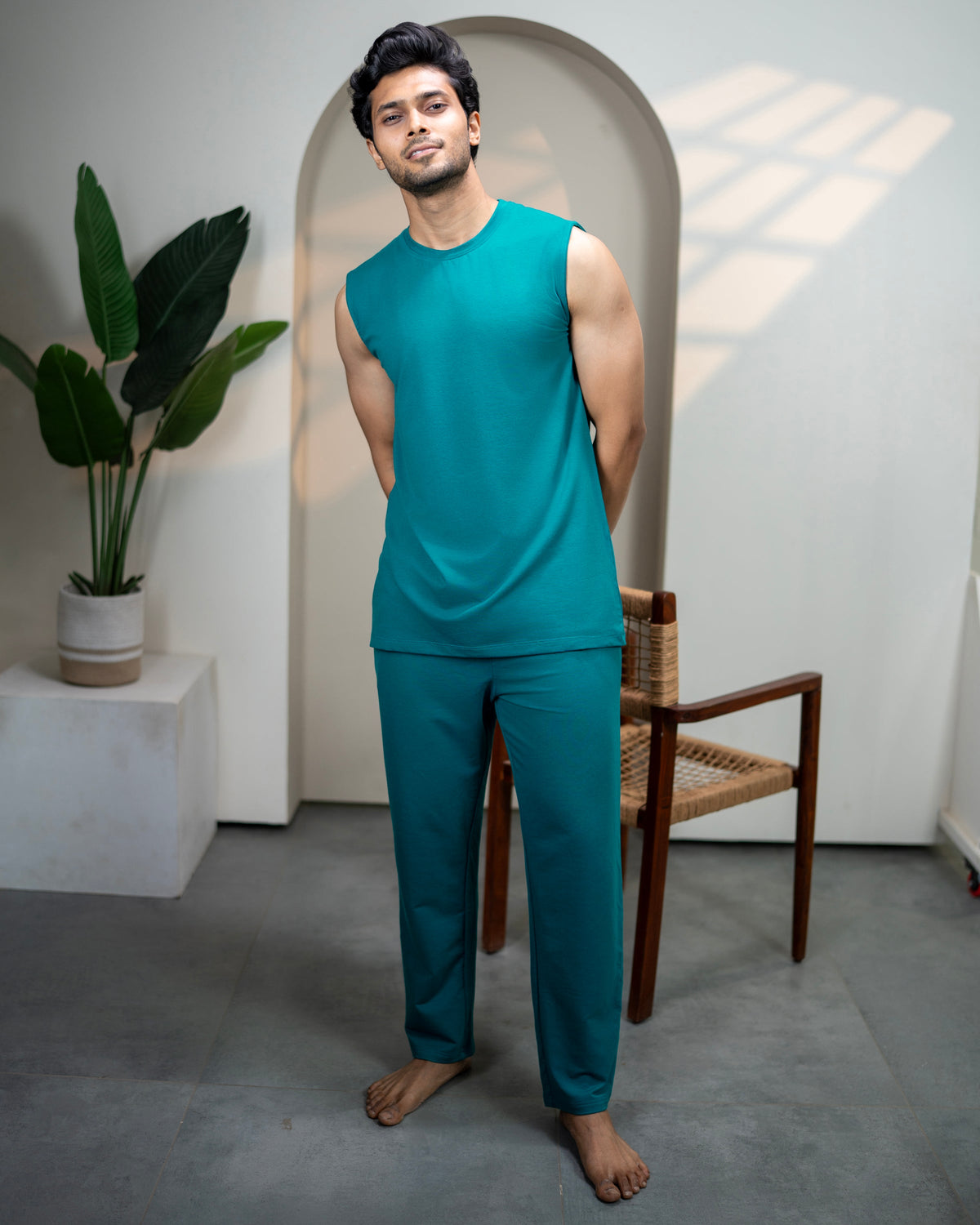 Urbanite Bamboo Pant  (Teal Green)