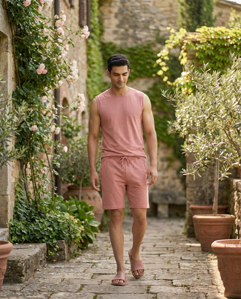 Hushy Bamboo Shorts  (Terracotta)