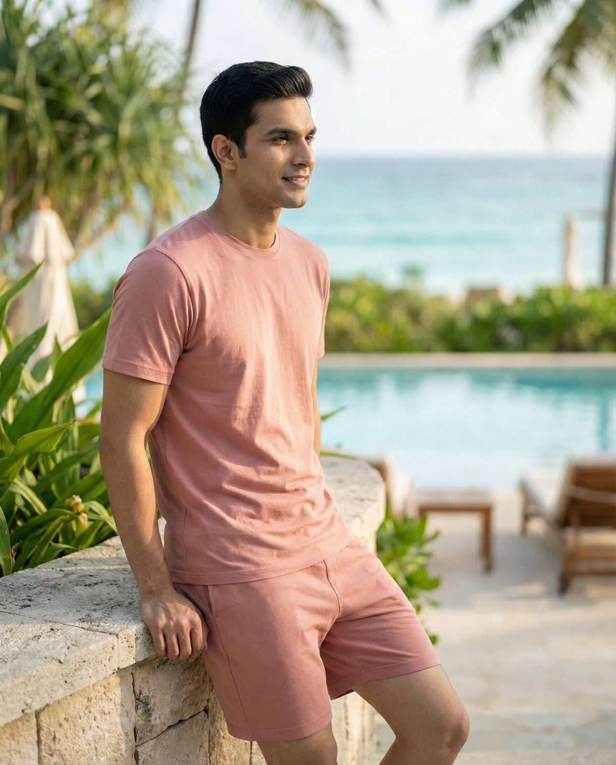 Hushy Bamboo Shorts  (Terracotta)