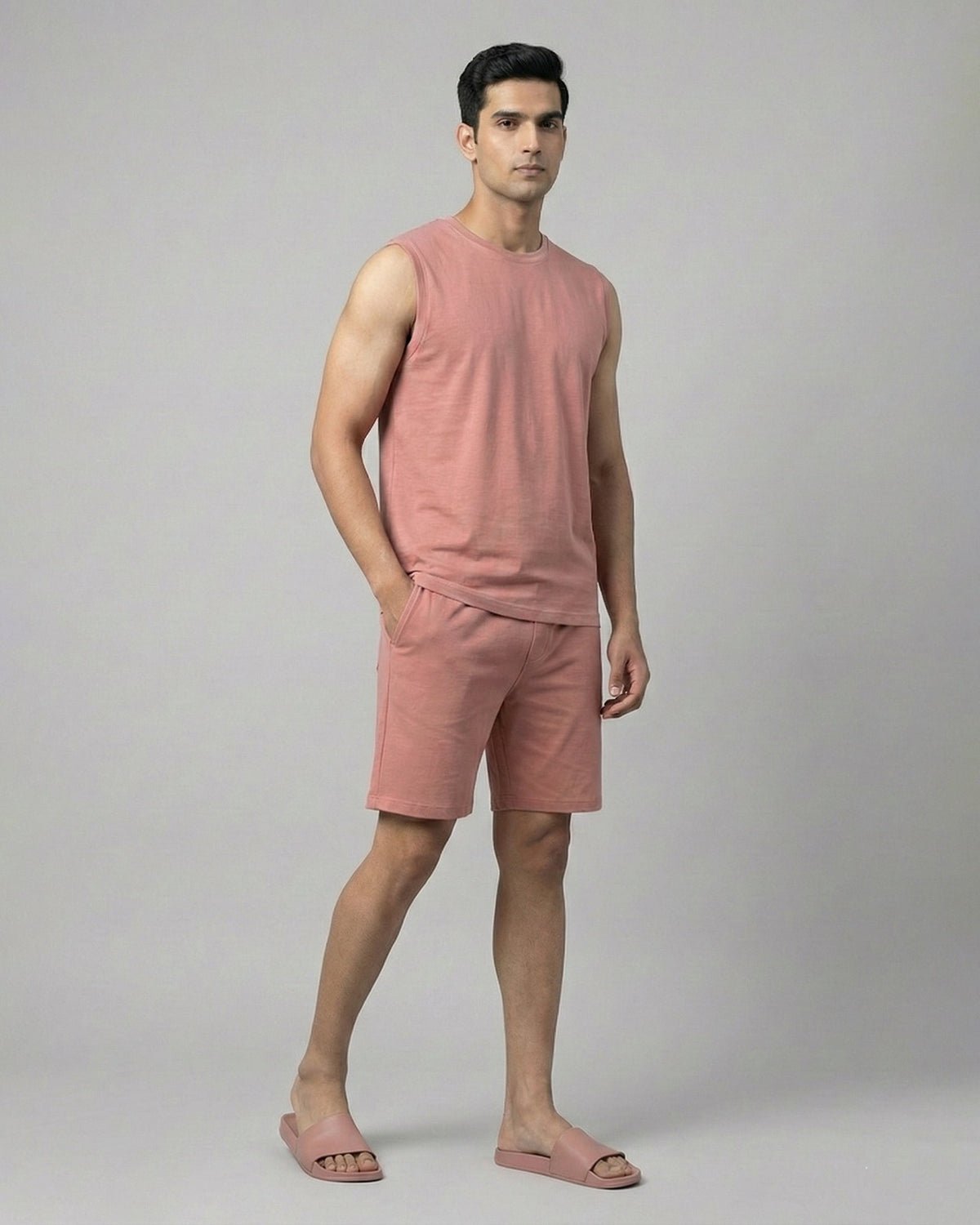 Hushy Bamboo Shorts  (Terracotta)