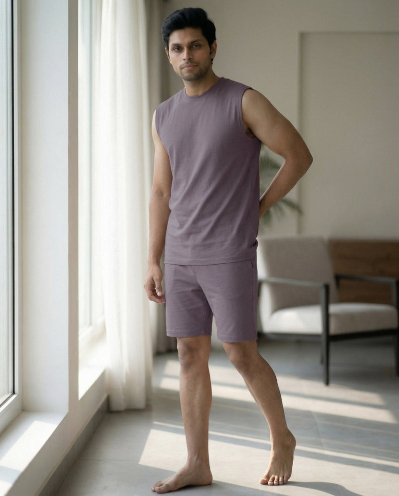 Hushy Bamboo Shorts  (Twilight Sky)