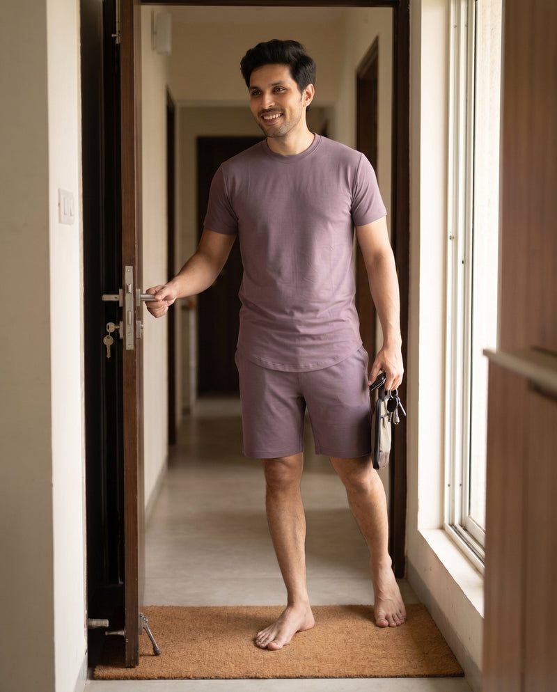 Hushy Bamboo Shorts  (Twilight Sky)