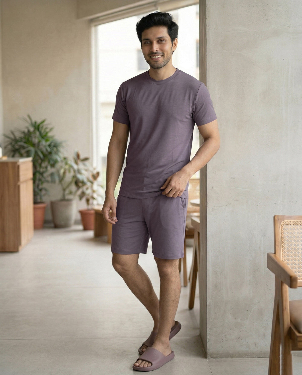 Hushy Bamboo Shorts  (Twilight Sky)
