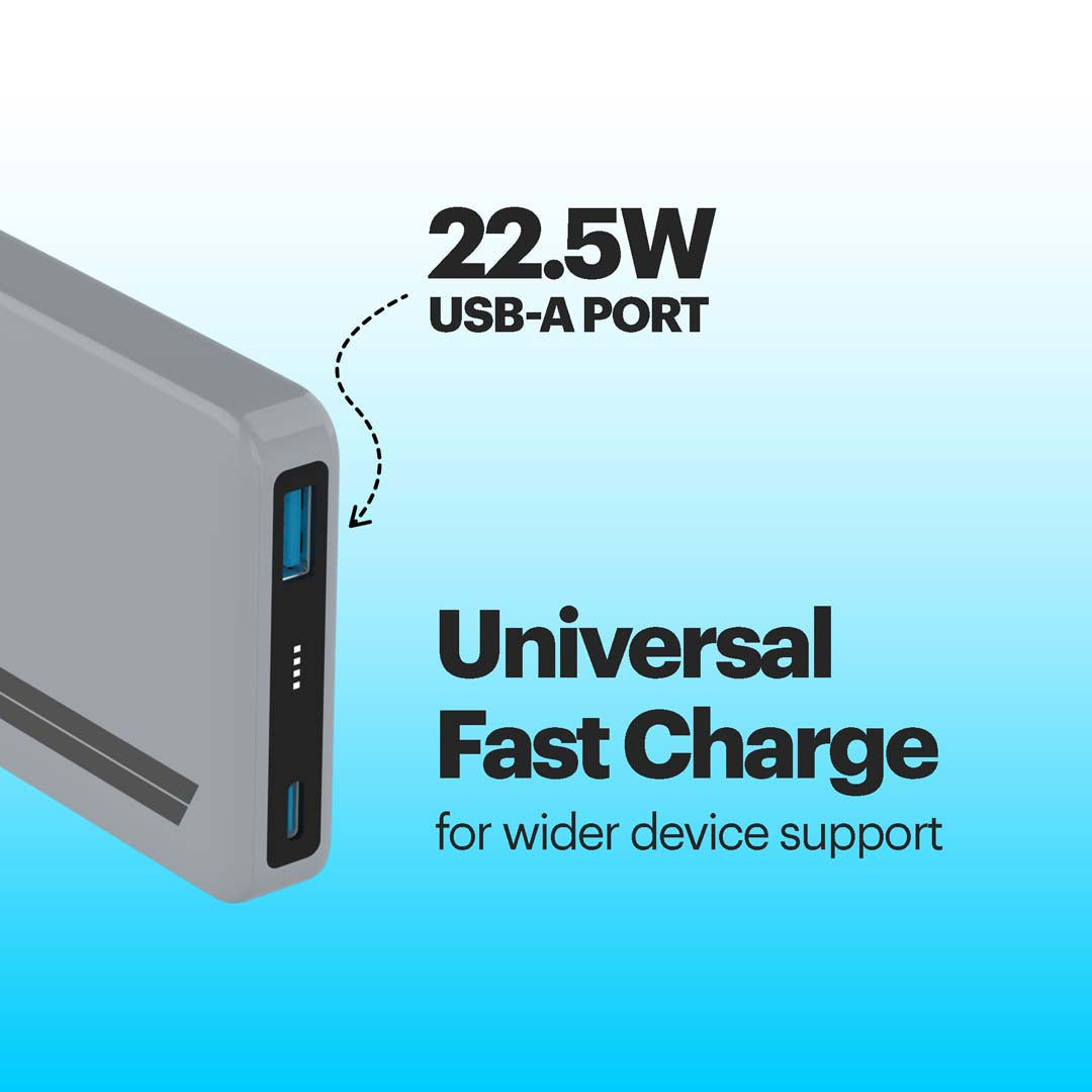 1# 22.5W 10000mAh Powerbank with 20W PD Type-C Fast Charging