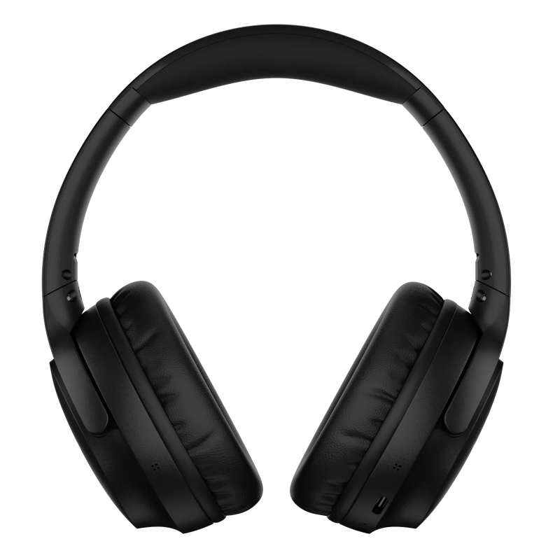 Hammer Bash Vivid ANC Wireless Bluetooth Over-Ear Headphones with 23 dB 70h Playtime, Type-C Fast Charging, Foldable Black-2