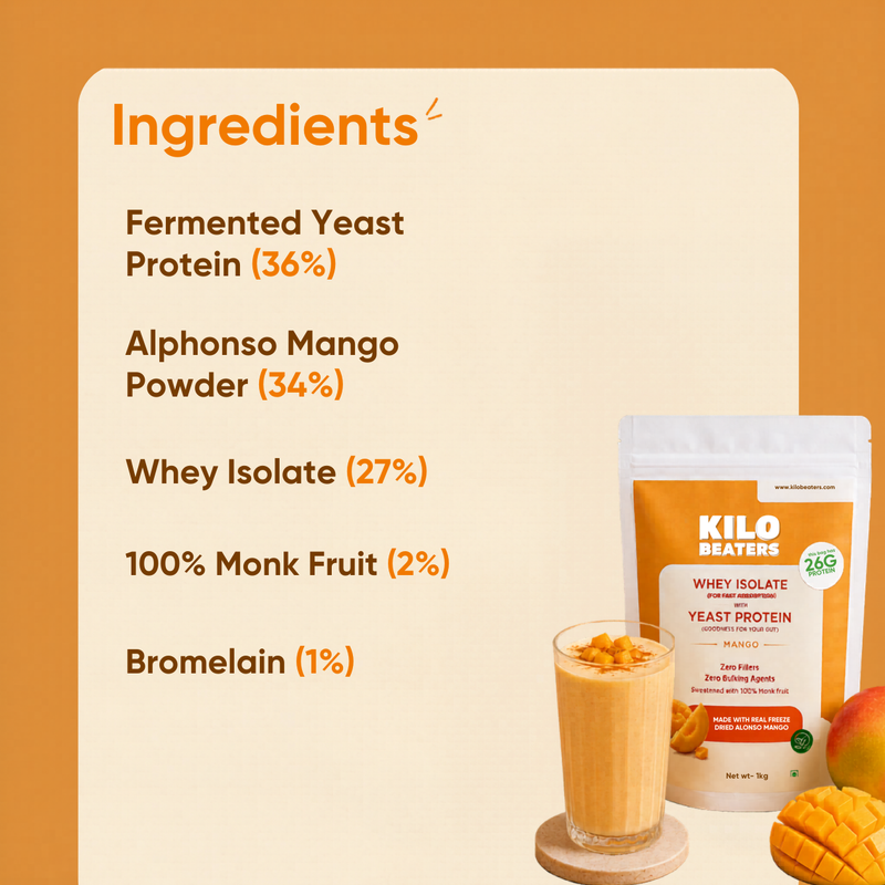 Whey Isolate + Yeast Protein | Mango