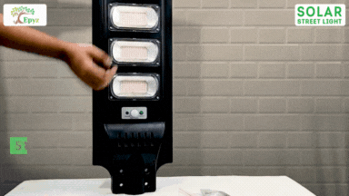 120 Watt Solar Street Light Without Pole (White Light)