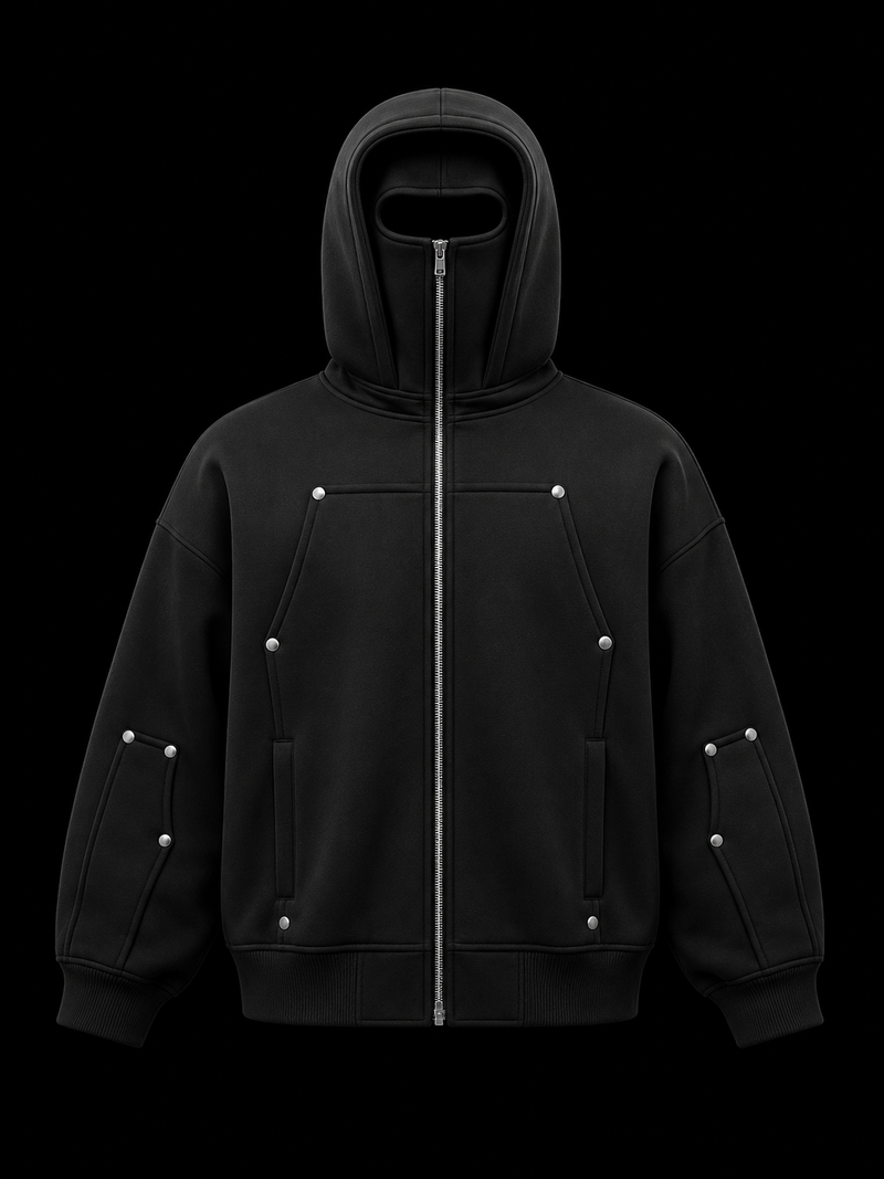 Utopia / Balaclava Zipper Hoodie-1
