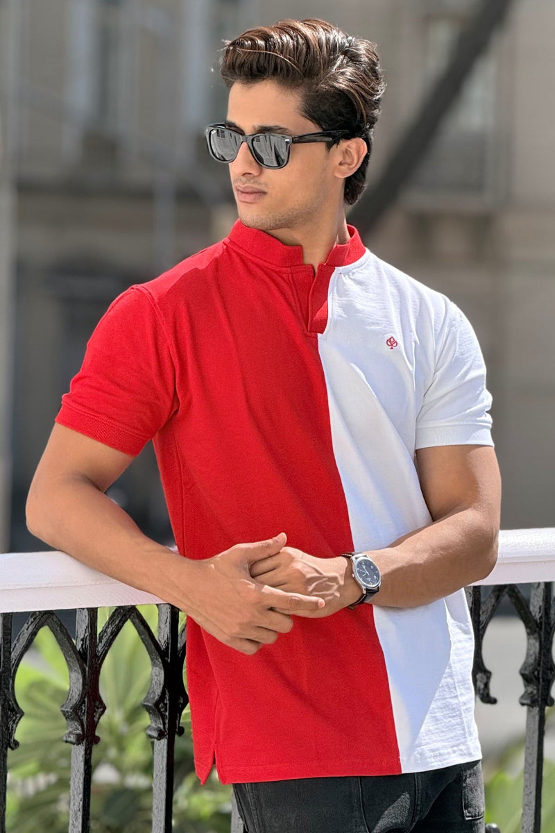 Edge Polo – Monochrome Red