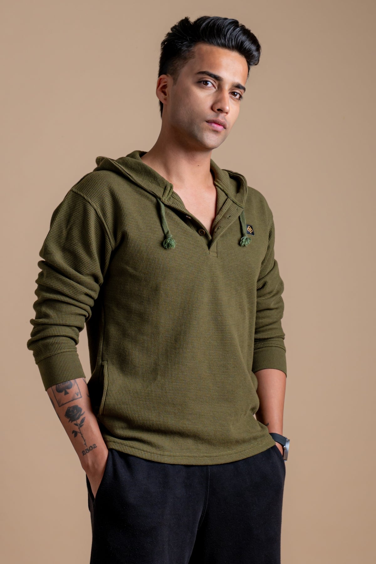 The Olive Waffle Men's Hoodie