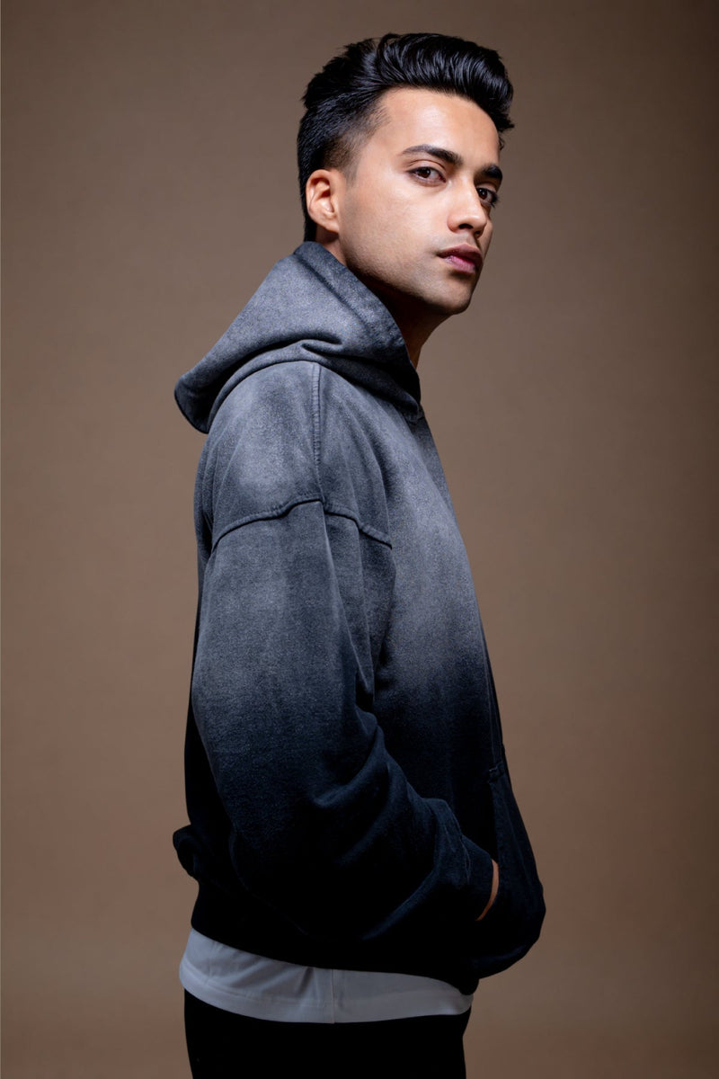 Vintage Wash Hoodie – Cloud Black