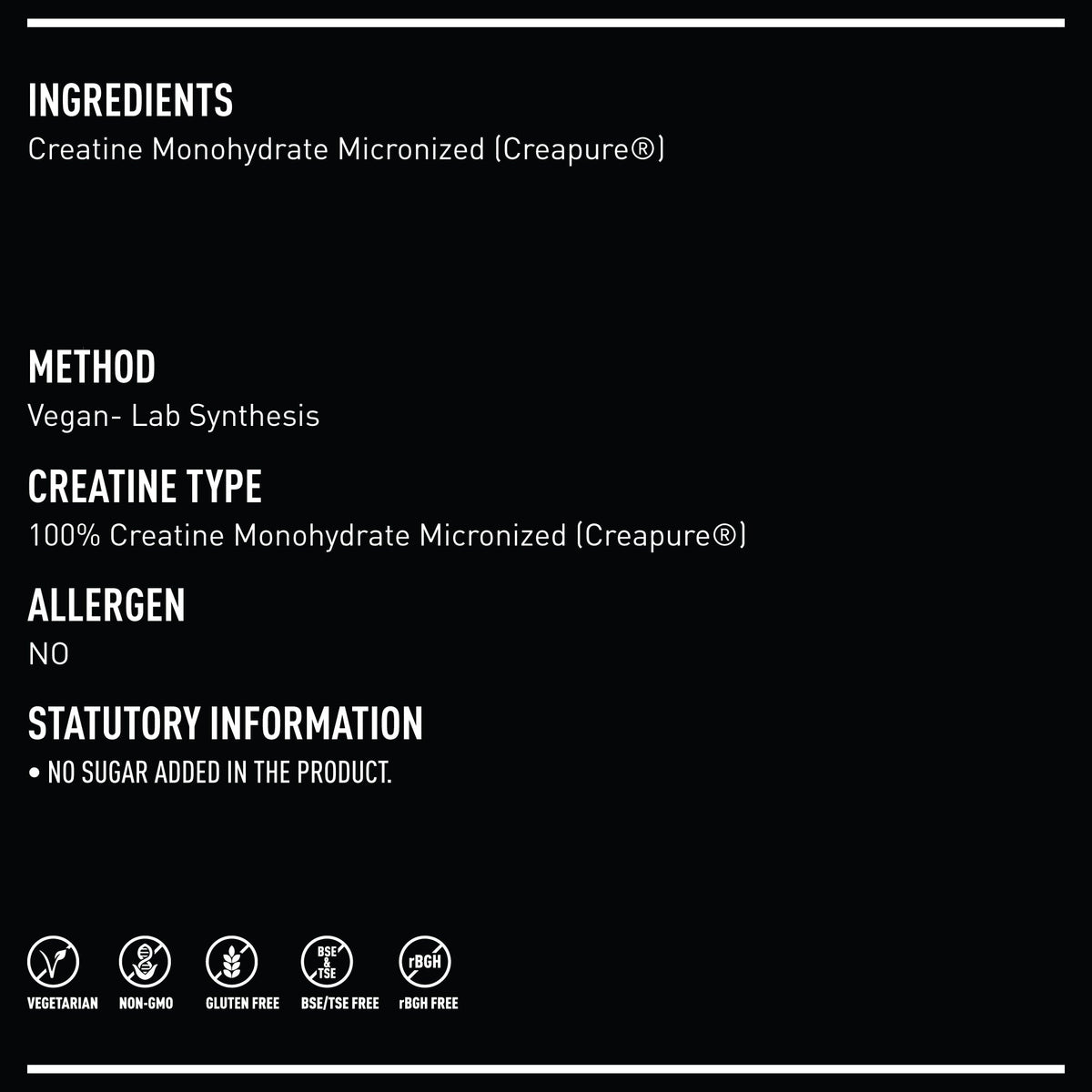 Creatine (Creapure®) Monohydrate Micronized