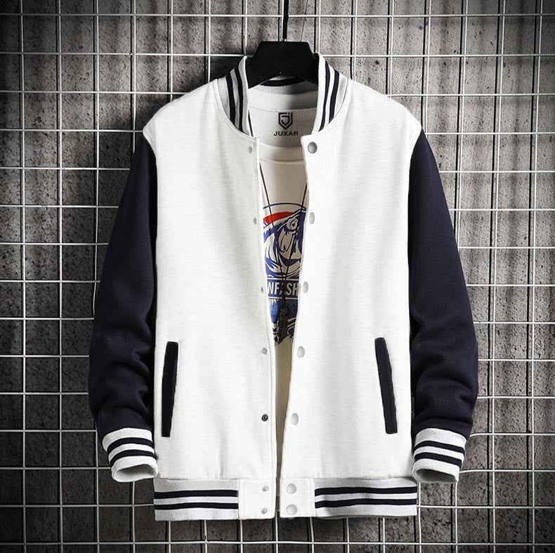 PLAIN VARSITY JACKET