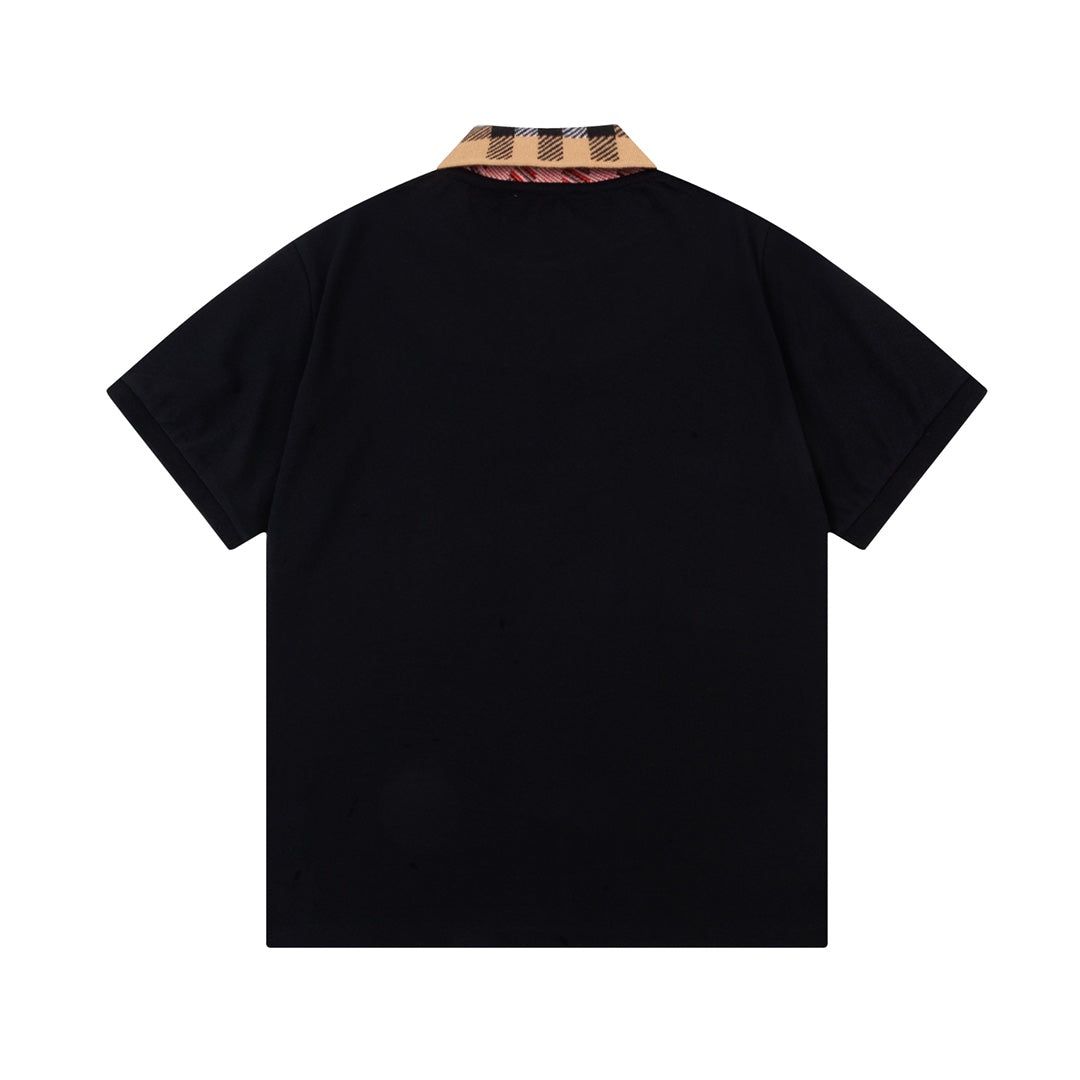 Burberry Men's  Check Collar Polo T-Shirt
