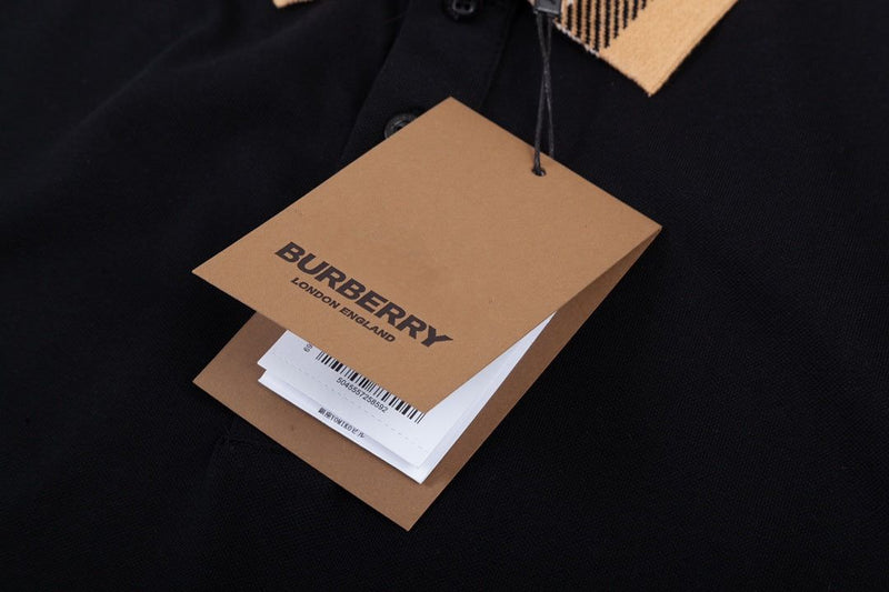 Burberry Men's  Check Collar Polo T-Shirt