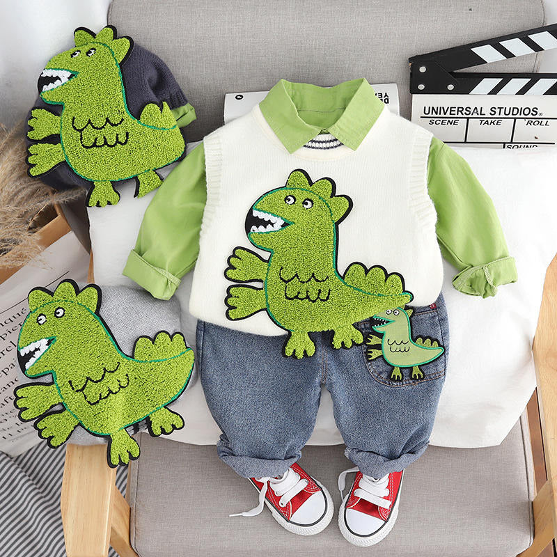 Boys Imported Green Cord Set [BT-6K-6890] [1 - 6 Years]