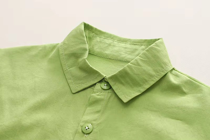 Boys Imported Green Cord Set [BT-6K-6890] [1 - 6 Years]