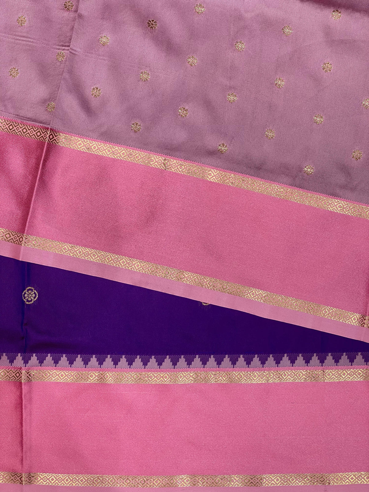 Violet and Pink Banarasi saree -BSP19