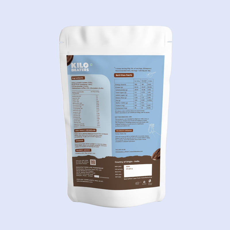 Vietnamese Coffee Mocha Whey Protein Isolate