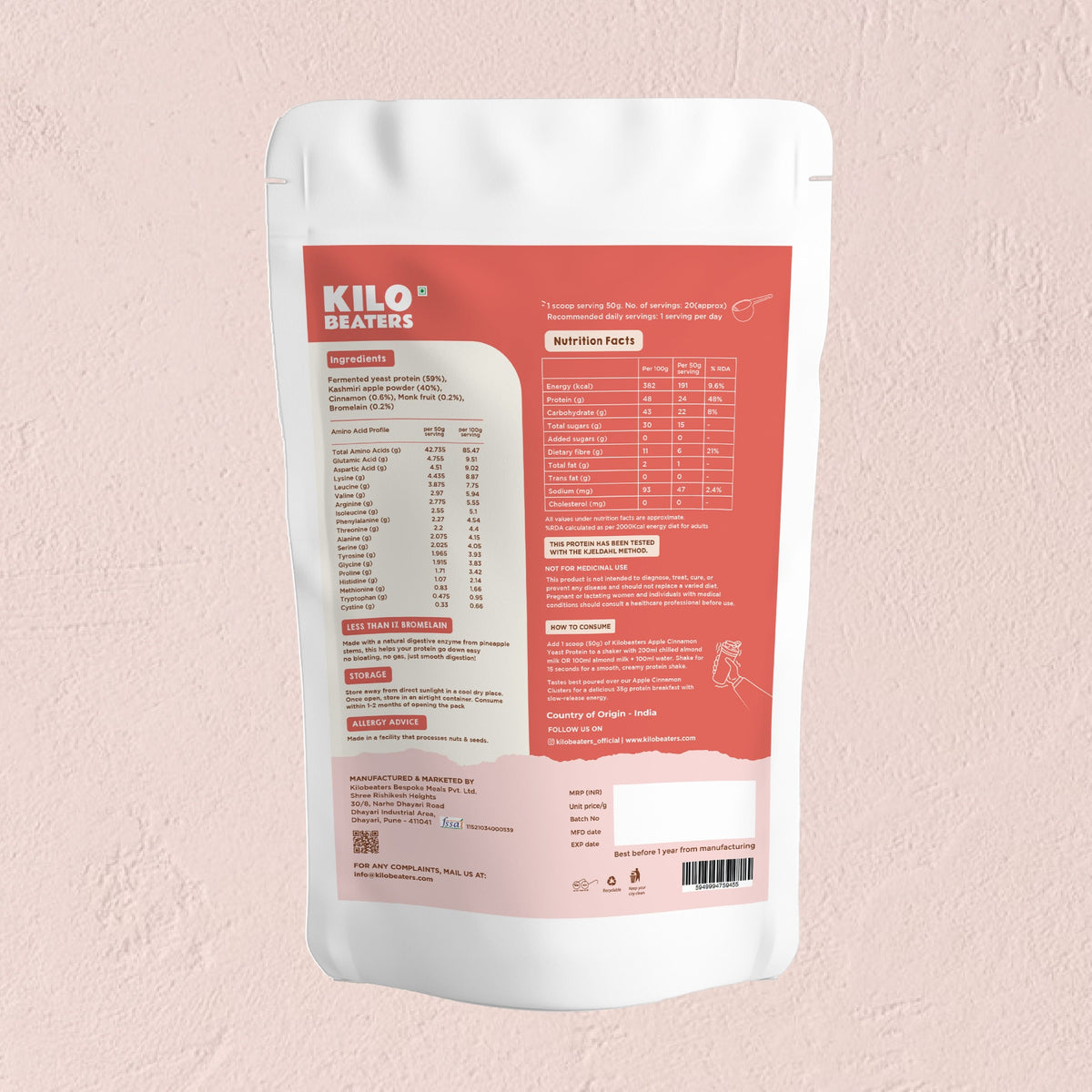 Fermented Yeast Protein | Apple Cinnamon