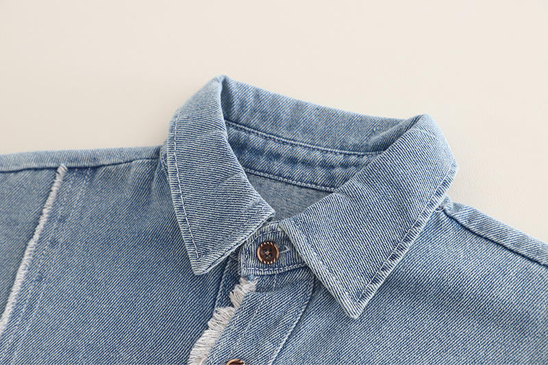 Boys Imported Blue Denim Cord Set [BT-1K-4657] [1-6 Years]