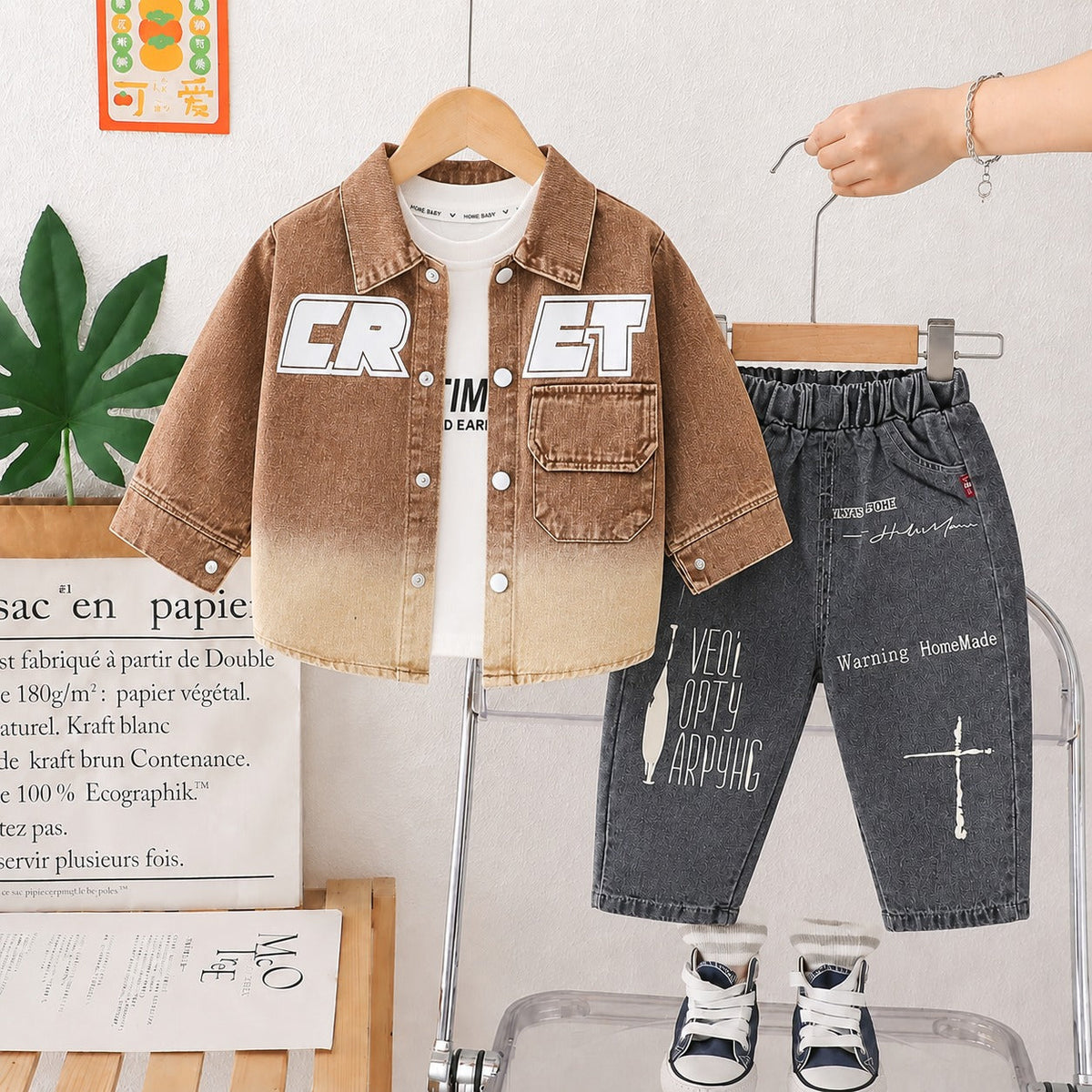 Boys Imported Cord Set [BT-2K-5121] [1-6 Years]