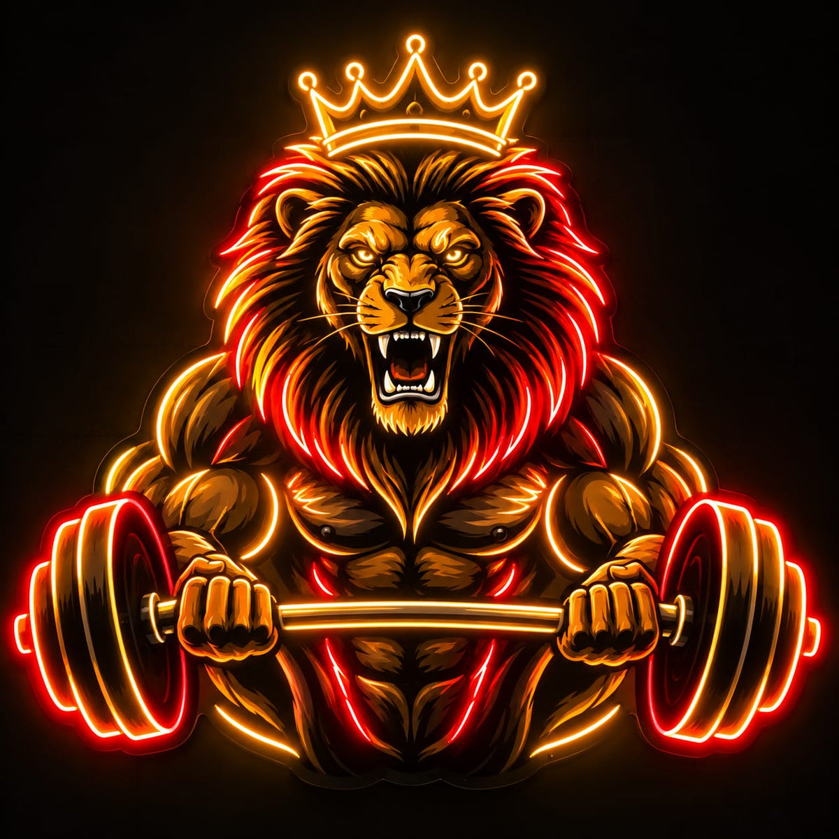 King Lion Barbell – Strength & Power Graphic-1
