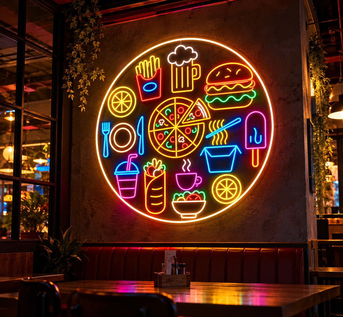 Food & Restaurant Neon Sign – LED Food Icons Wall Decor neon sign-1