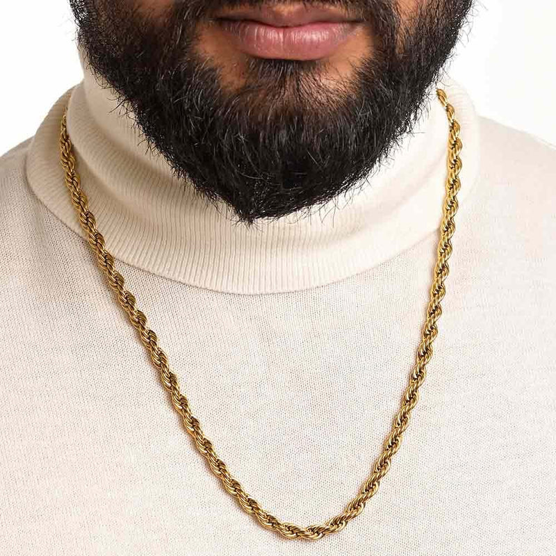 22K Gold Bold Chain Men Waterproof Daily Wear India