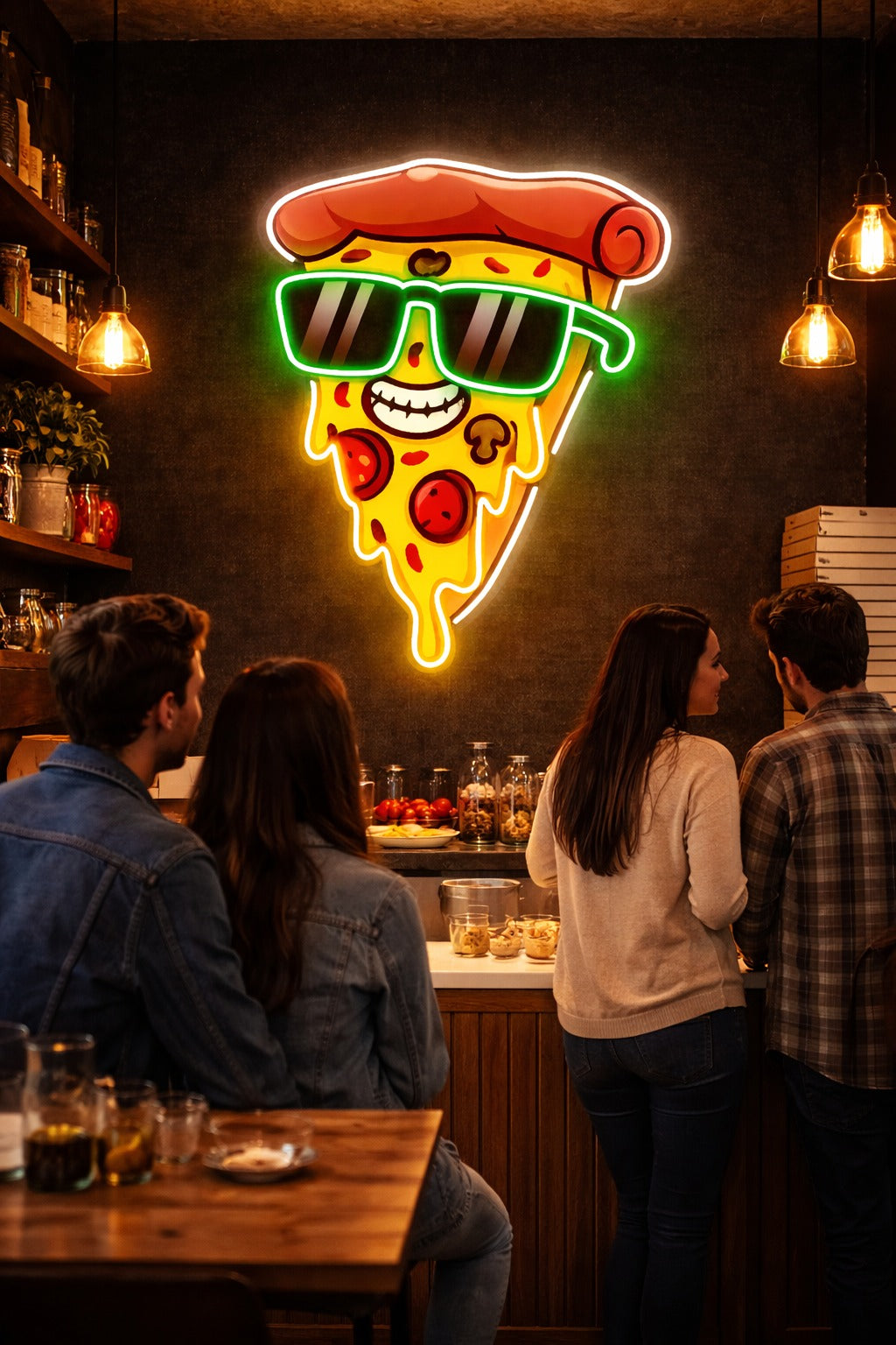Cool Pizza Neon Wall Sign - Edition | Neon Signs India — Image 1