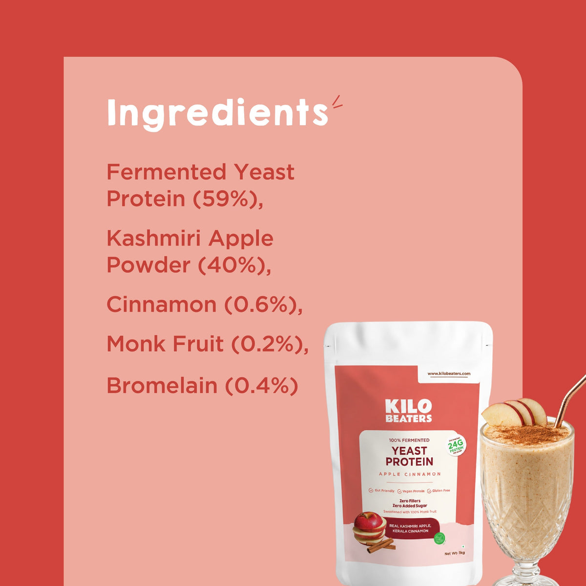 Fermented Yeast Protein | Apple Cinnamon
