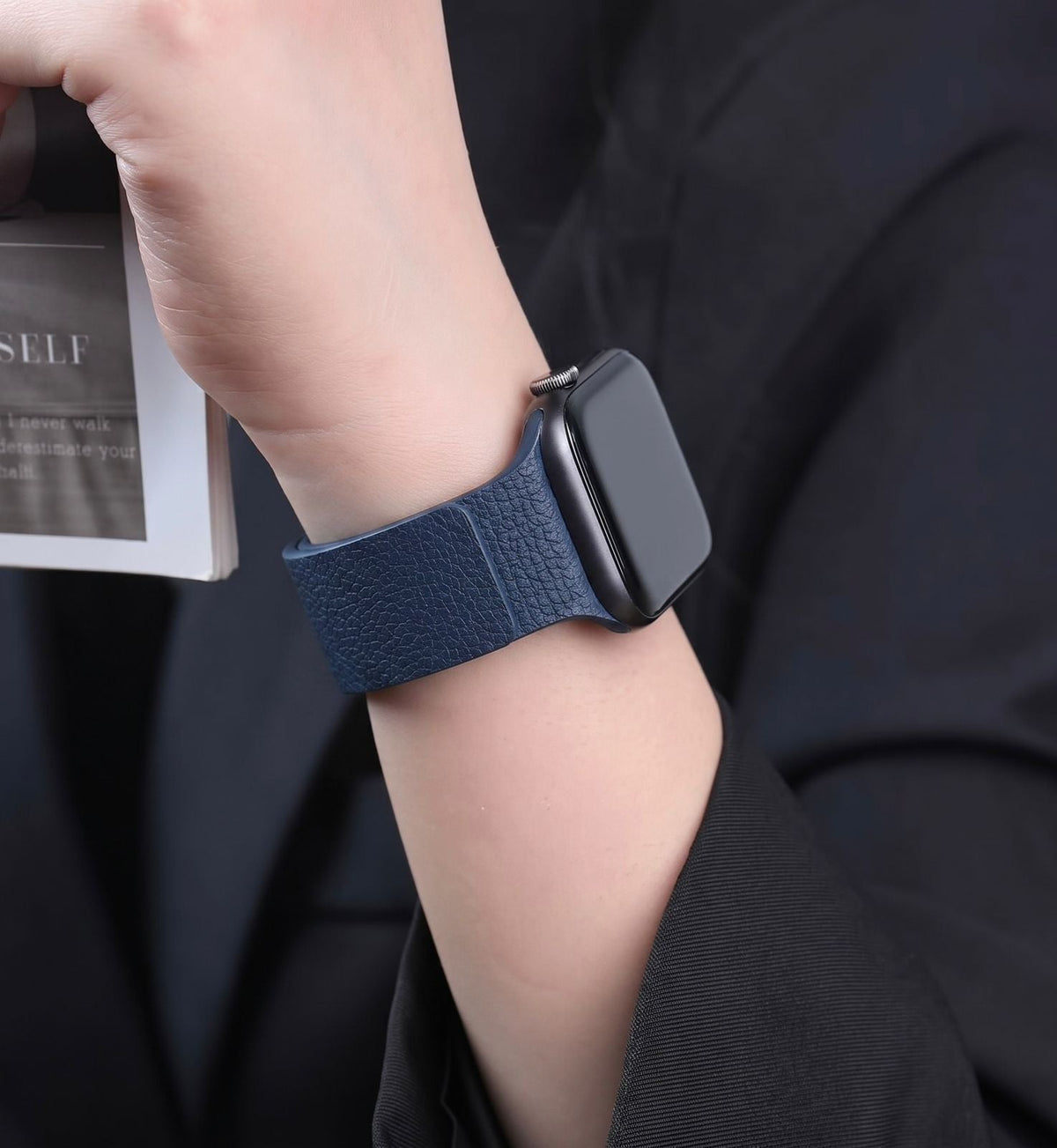 Magnetic Silicone Watch Band for Apple Watch – Premium Texture Sport Strap