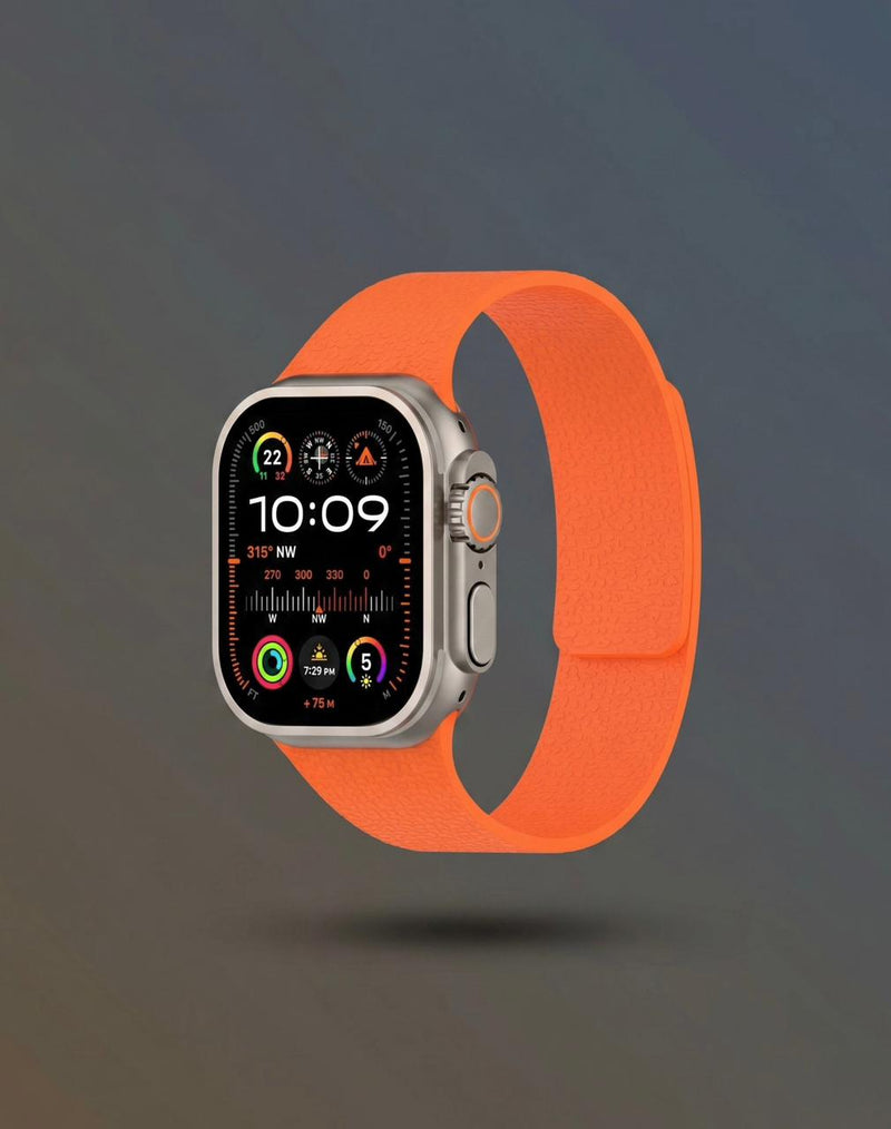 Magnetic Silicone Watch Band for Apple Watch – Premium Texture Sport Strap