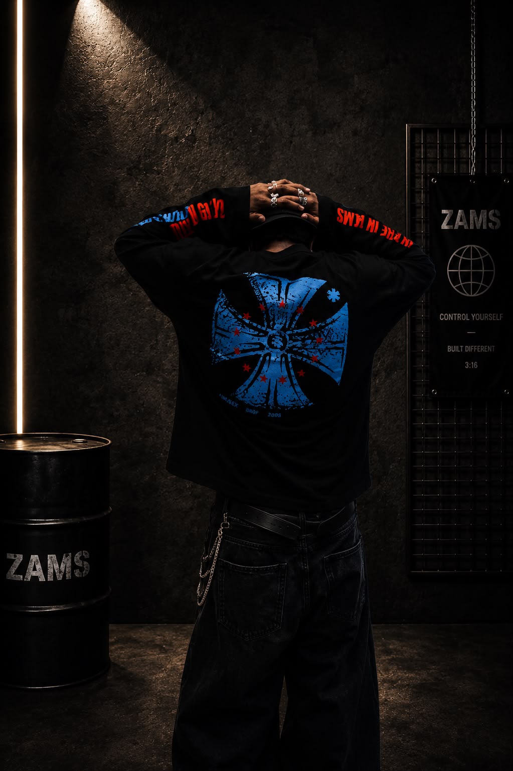 Control Yourself Boxy Fit Long Sleeve T-Shirt-2