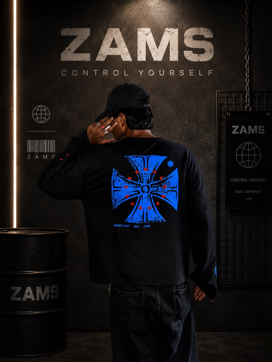 Control Yourself Boxy Fit Long Sleeve T-Shirt-6