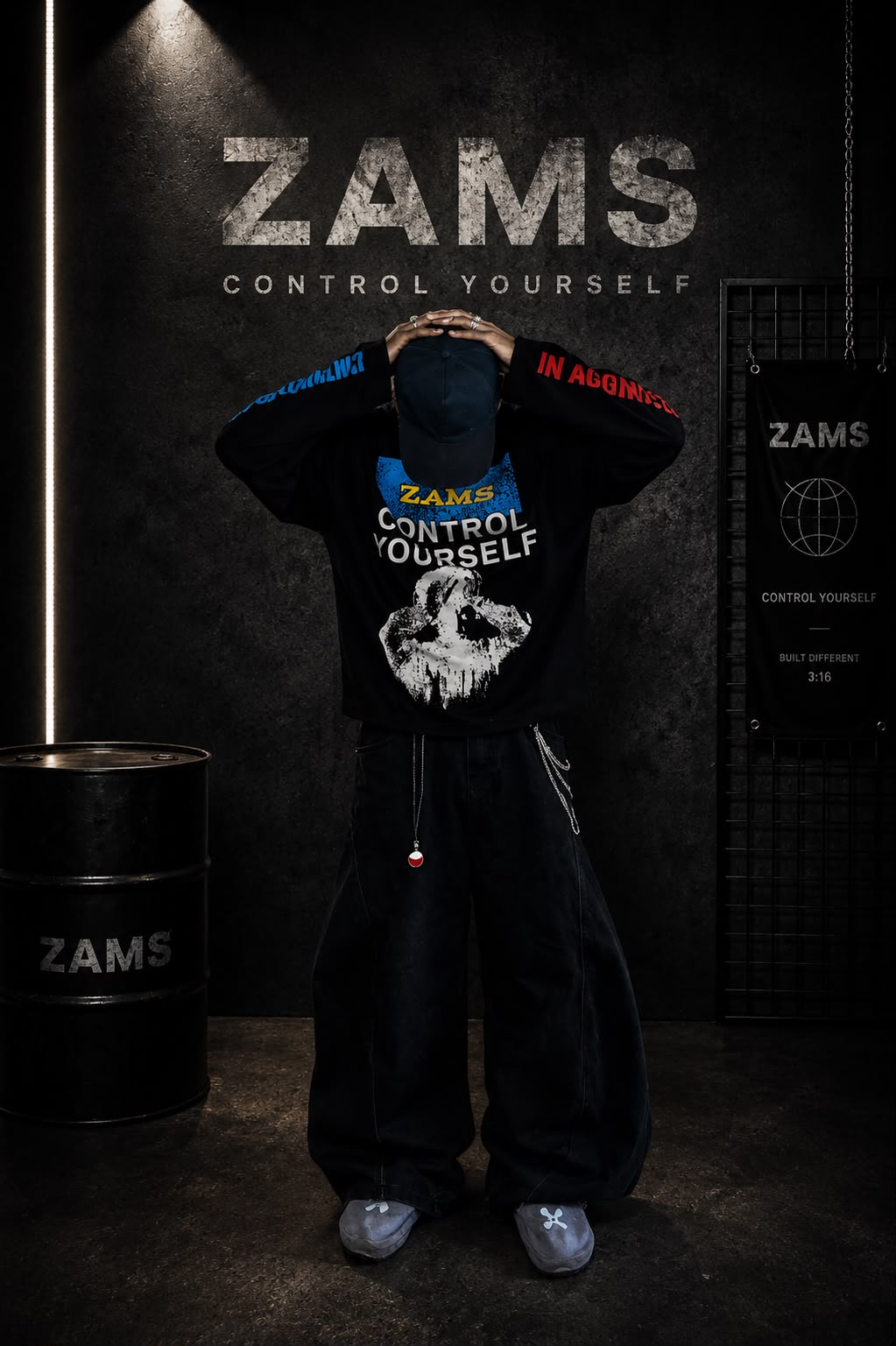 Control Yourself Boxy Fit Long Sleeve T-Shirt-5