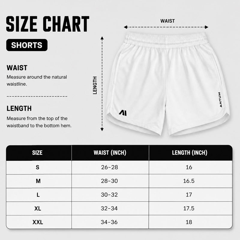 White Dryfit Shorts