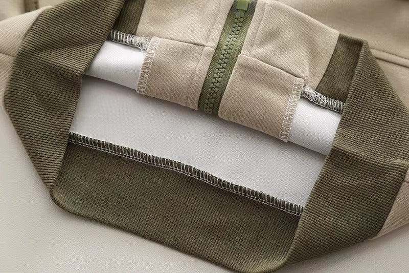 Boys 3 Piece Imported Green Cord Set With Bag [BT-L-5488] [1 - 6Years]