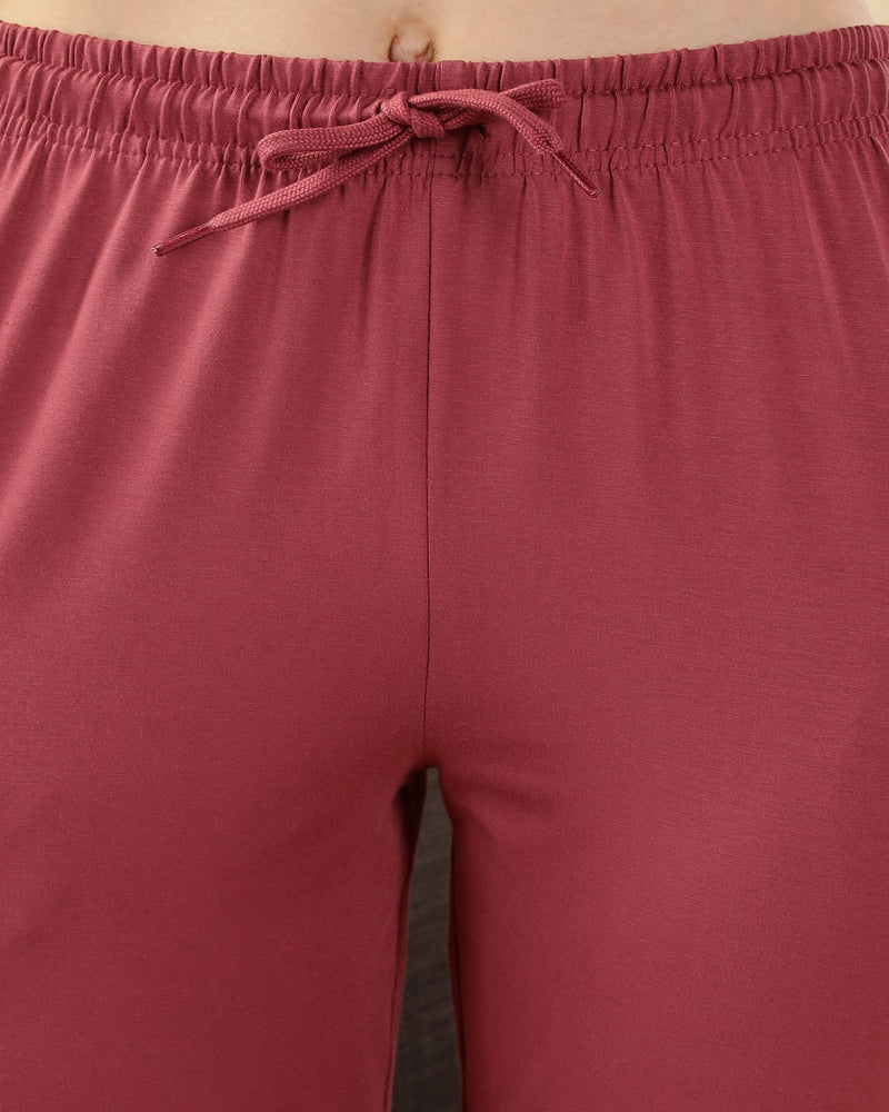 Pearle Bamboo Pant  (Wild Rose)